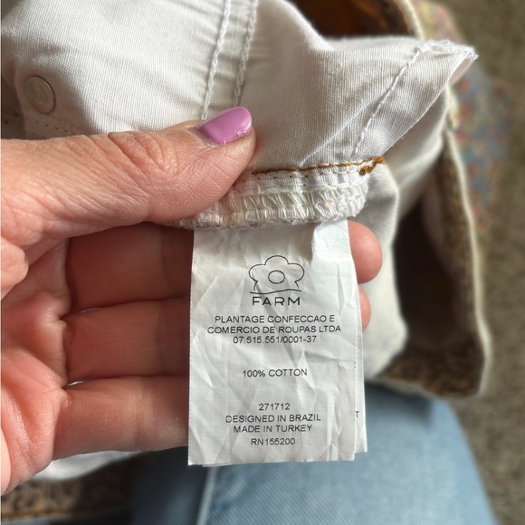 Anthropologie X Farm Rio High-Rise Patchwork Denim Shorts Floral Size 29 - Picture 5 of 12